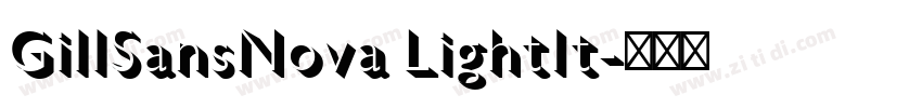 GillSansNova LightIt字体转换